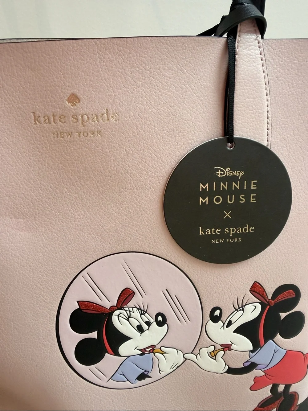 Kate Spade x Disney Minnie Mouse Reversible Tote NWT with Pouch